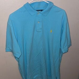 Polo by Ralph Lauren Men's Light Blue Polo Shirt